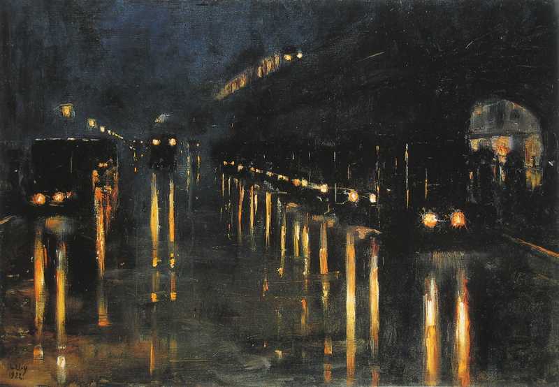 Berlin by Night, by Lesser Ury
