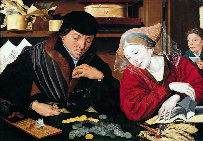 Marinus van Reymerswaele, The Banker and His Wife