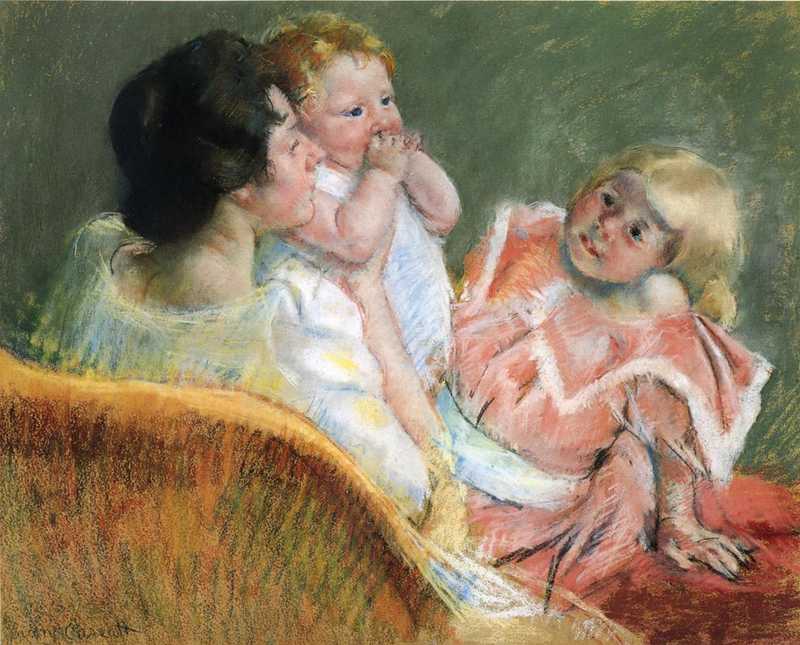 Mother and Children, Mary Cassatt (1901)